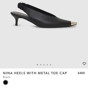 Anine Bing Nina heels with metal toe cap